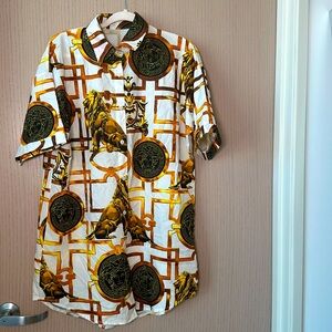 Versace Looking Shirt Dress